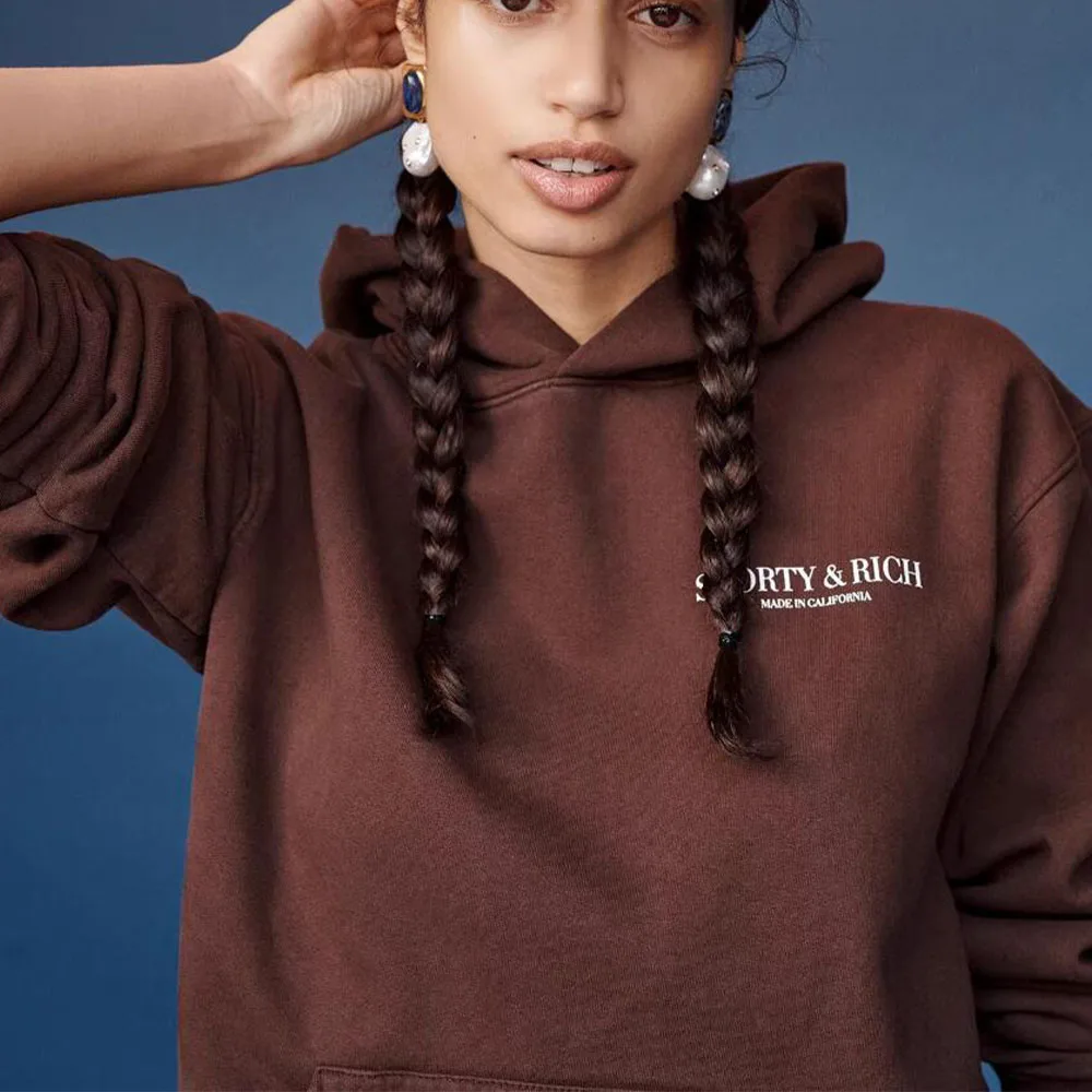 Streetwear Brand Y2K - American Retro Style Coffee Long Sleeve