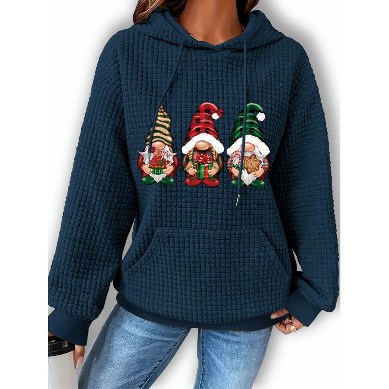 Streetwear Brand Collection - Christmas Print Hoodie Women's Casual Sportswear