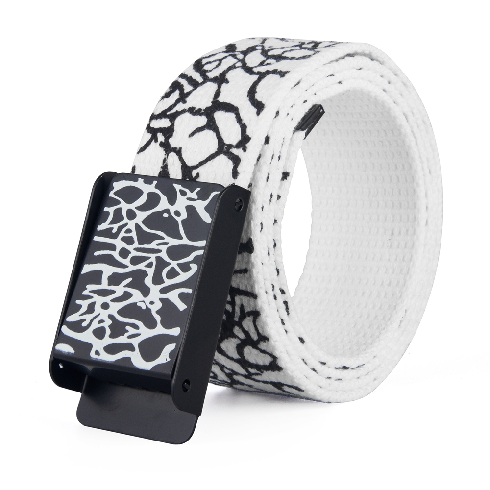 Off White Belt - 3.8cm Unisex Fashionable Adjustable Casual Polyester