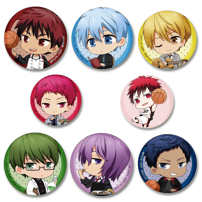 Streetwear Brand Accessories - Anime Kuroko's Basketball Badge Kuroko Tetsuya