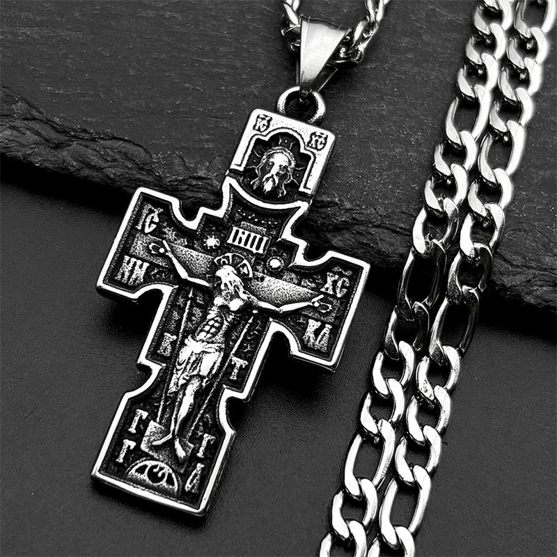 Vintage Orthodox Icon Cross Je - Streetwear Brand Accessories 评论和价格