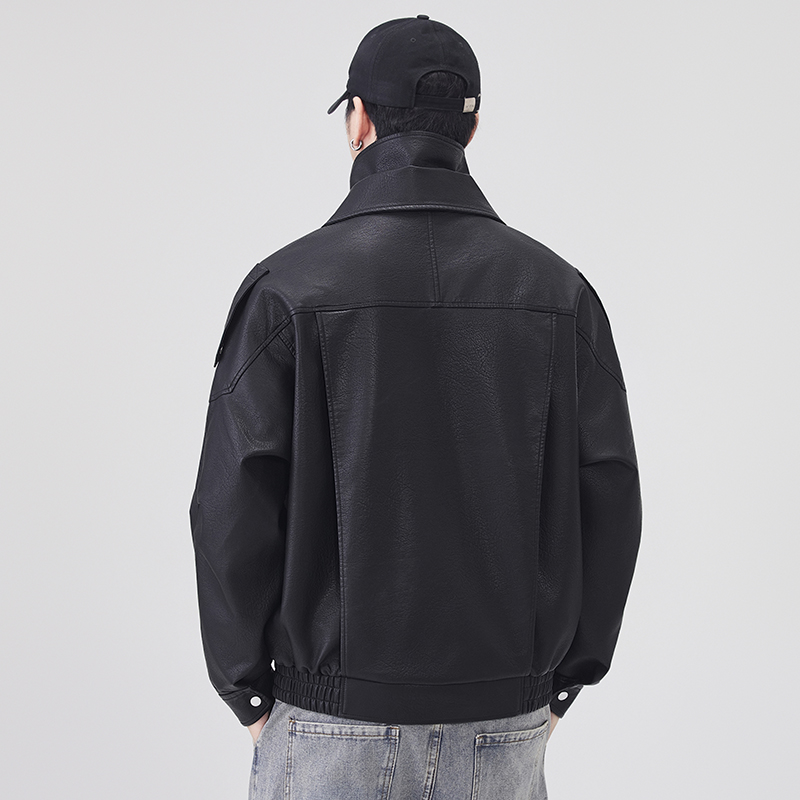 Autumn Winter Leather Jacket M - Streetwear Brand Fashion 评论和价格