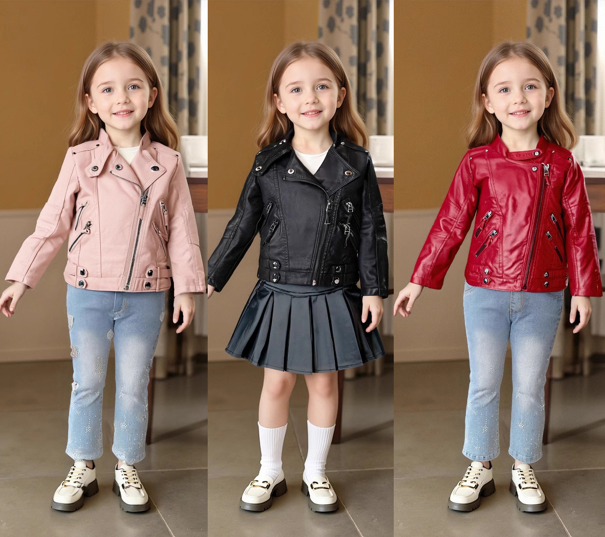 2-12Y Girls Christmas Pink Red - Streetwear Brand Photography 评论和价格