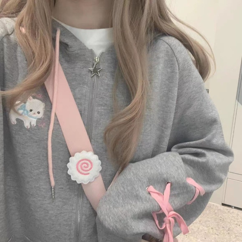 Y2k Women's Hoodie Jacket Cute - Streetwear Brand Y2K 评论和价格