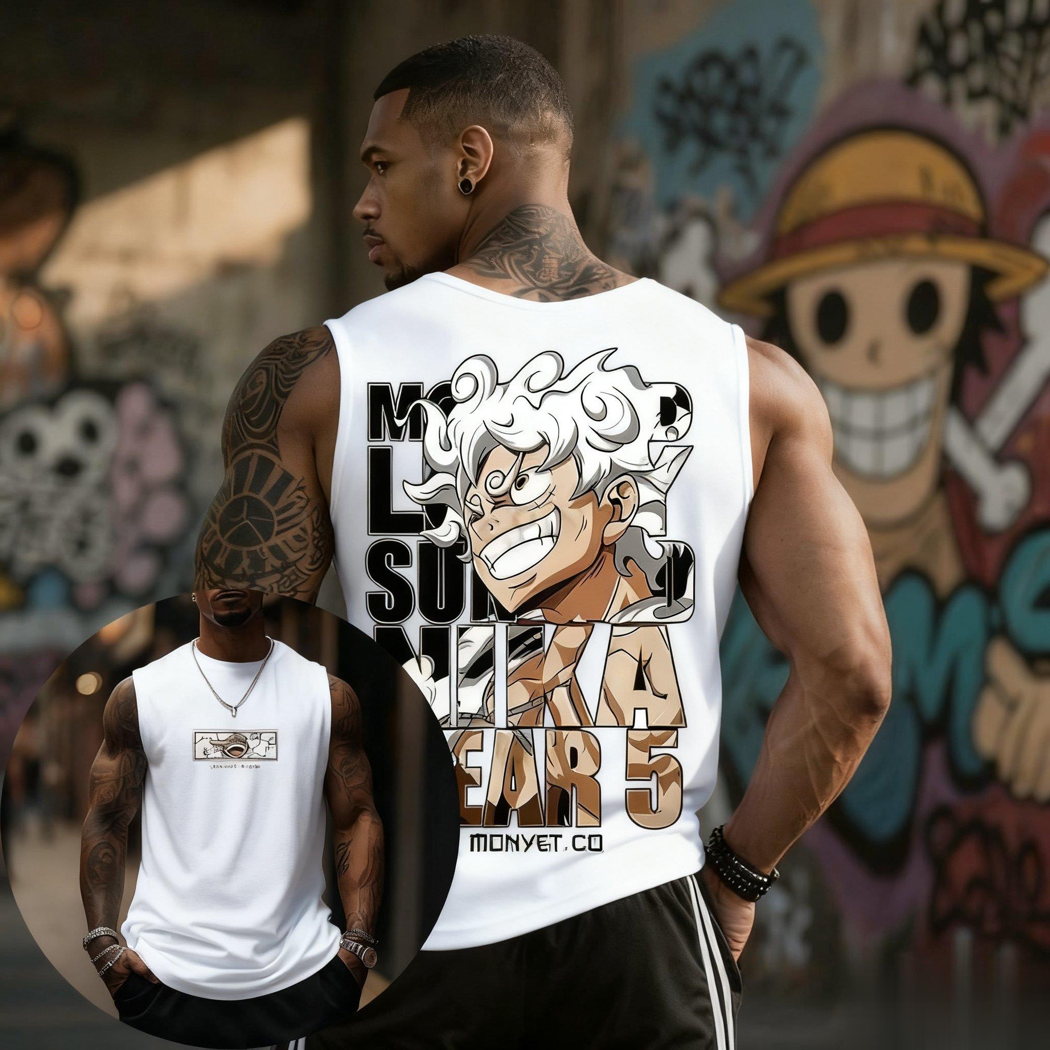 One Piece Luffy Gear 5 Tank To - Streetwear Brand In Japan 评论和价格