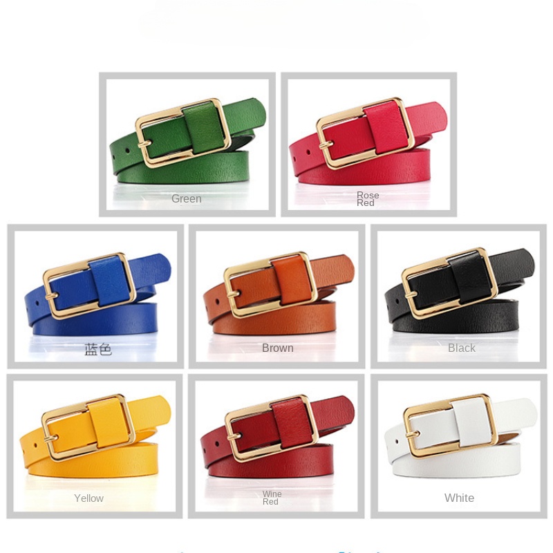 Women's Strap Casual All-match - Off White Belt 评论和价格