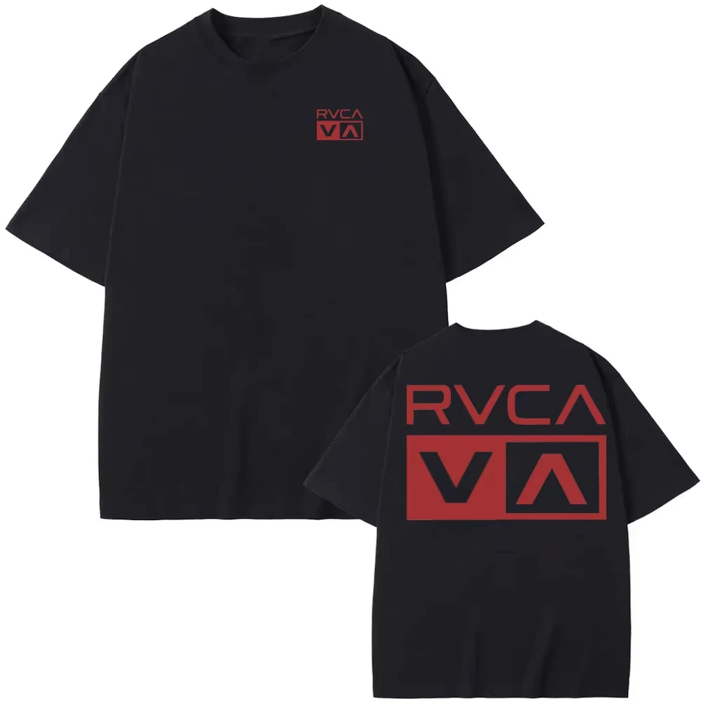 RVCA T Shirt Black Tee Summer  - Streetwear Brand Fashion 评论和价格
