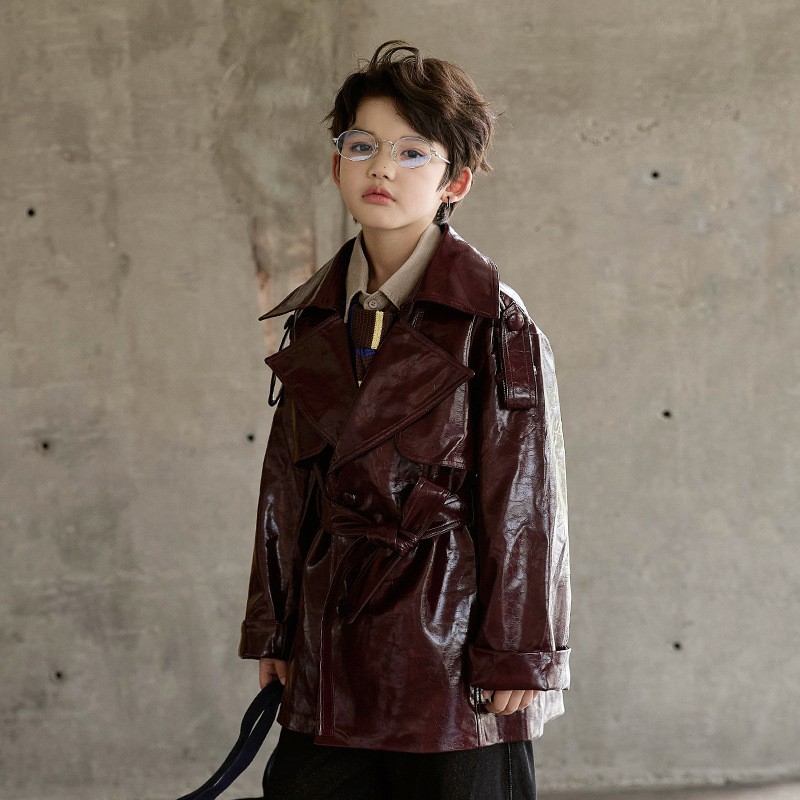 Boys Girls Wine Red Black Moto - Streetwear Brand Photography 评论和价格